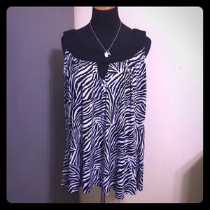 Zebra print top